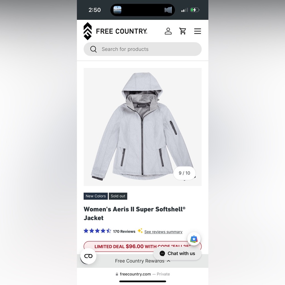 Free country coat